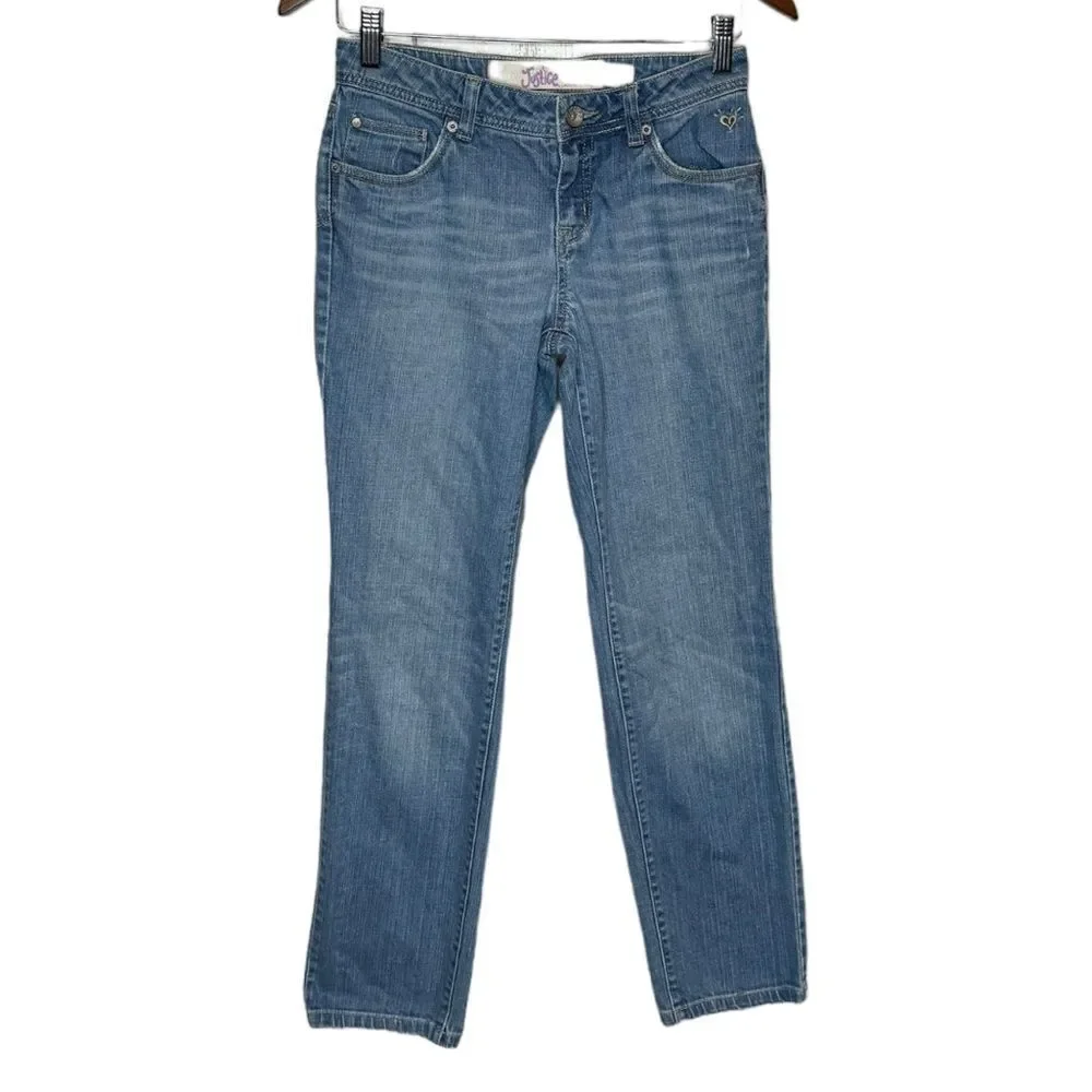 Blue Justice Simply Low Rise Jeans Size 14R Straight Leg